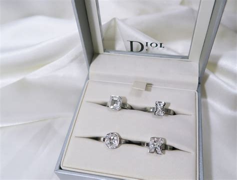 dior letter ring|dior ring used.